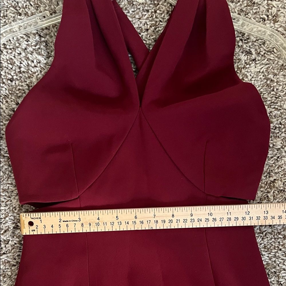 Sezin Karabulut Sheath Dress Burgundy 36/2 Party Wedding Cocktail - Picture 8 of 13